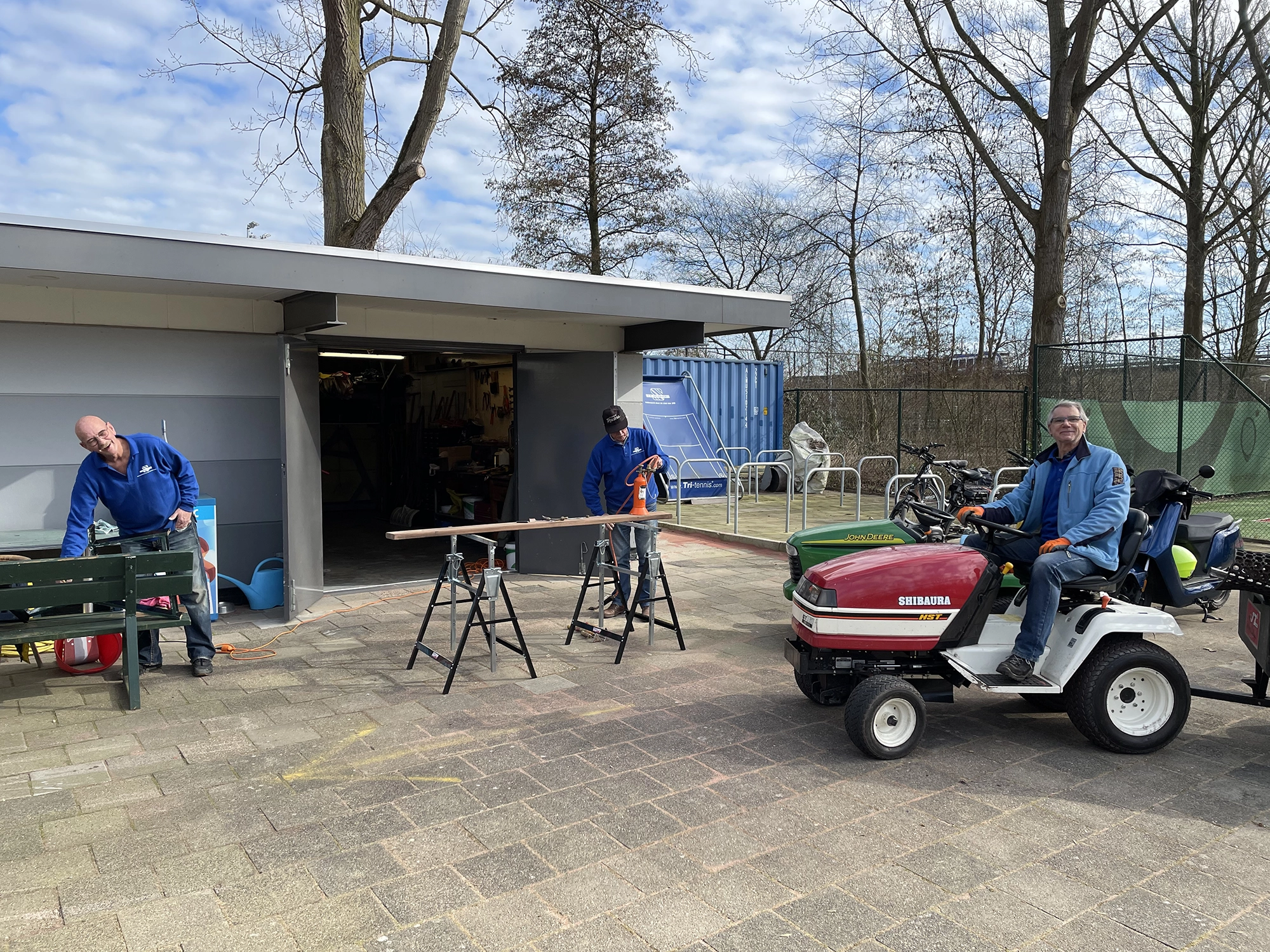 Trekken bij werkplaats